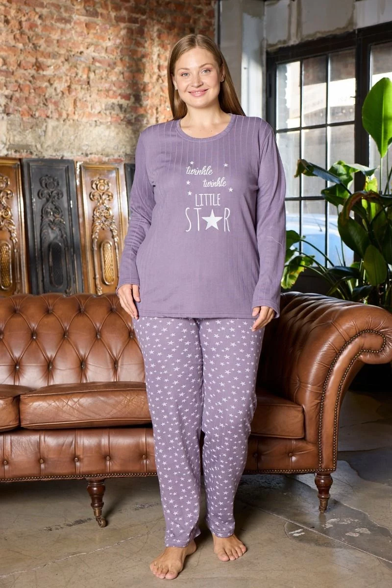Πιτζάμα Plus Size "Modalove" LITTLE STAR