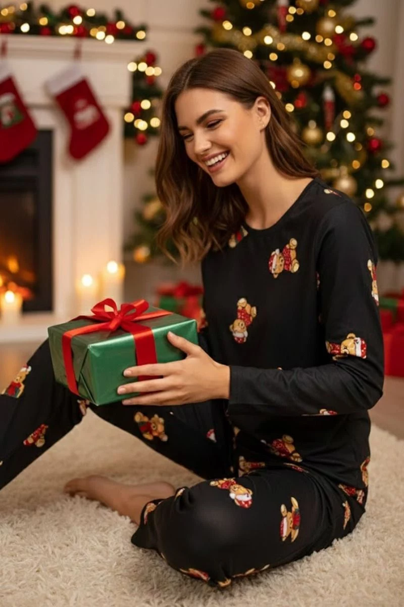 Γυναικεία Πιτζάμα Thermal "Siyah Inci" JOLLY TEDDY