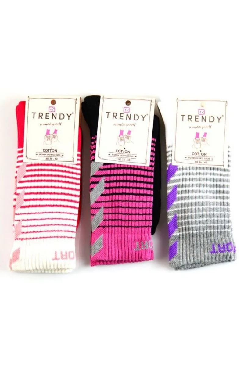 Αθλητικές Πετσετέ κάλτσες "Trendy" 3 ζευγάρια ROSELAND 
