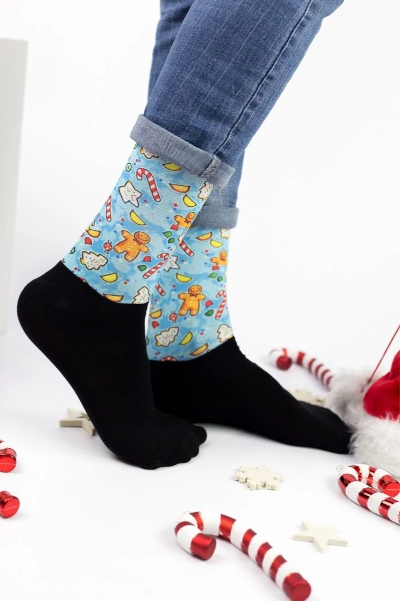 Unisex Christmas Κάλτσες Trendy COOKIES