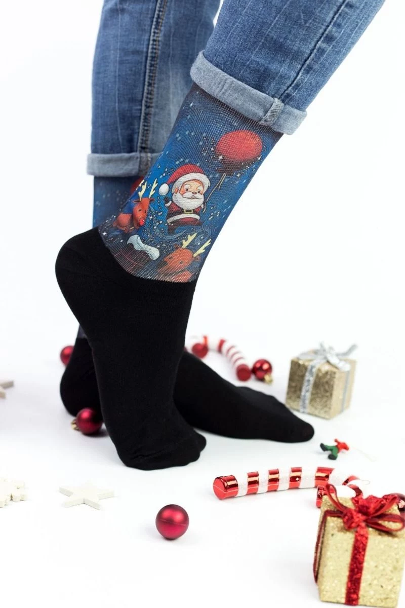 Unisex Christmas Κάλτσες Trendy SANTA IS COMING II