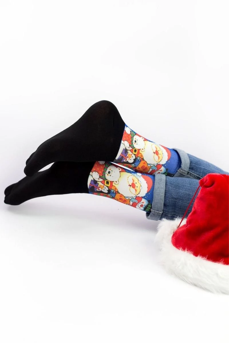 Unisex Christmas Κάλτσες Trendy SANTA'S FRIENDS