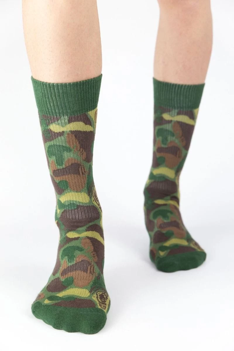 Unisex Αθλητικές Κάλτσες Crazy Socks MILITARY
