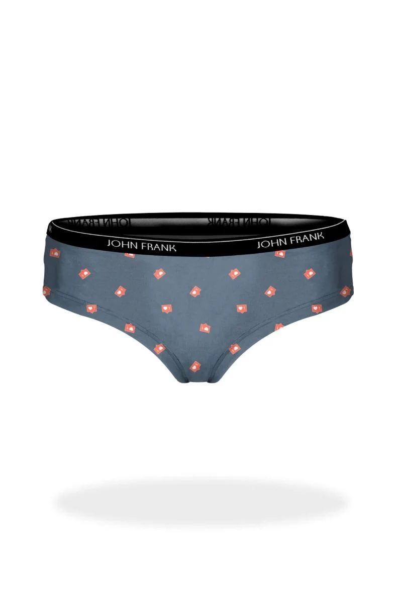 Γυναικεία Hipster John Frank "GOOD VIBES III" 3 τεμάχια