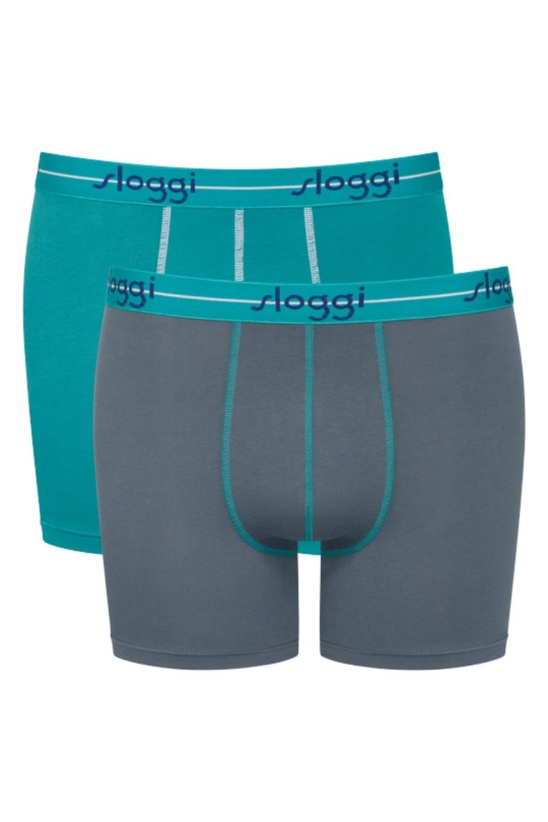 Ανδρικά shorts "Sloggi" START 2 τεμάχια τυρκουάζ γκρι