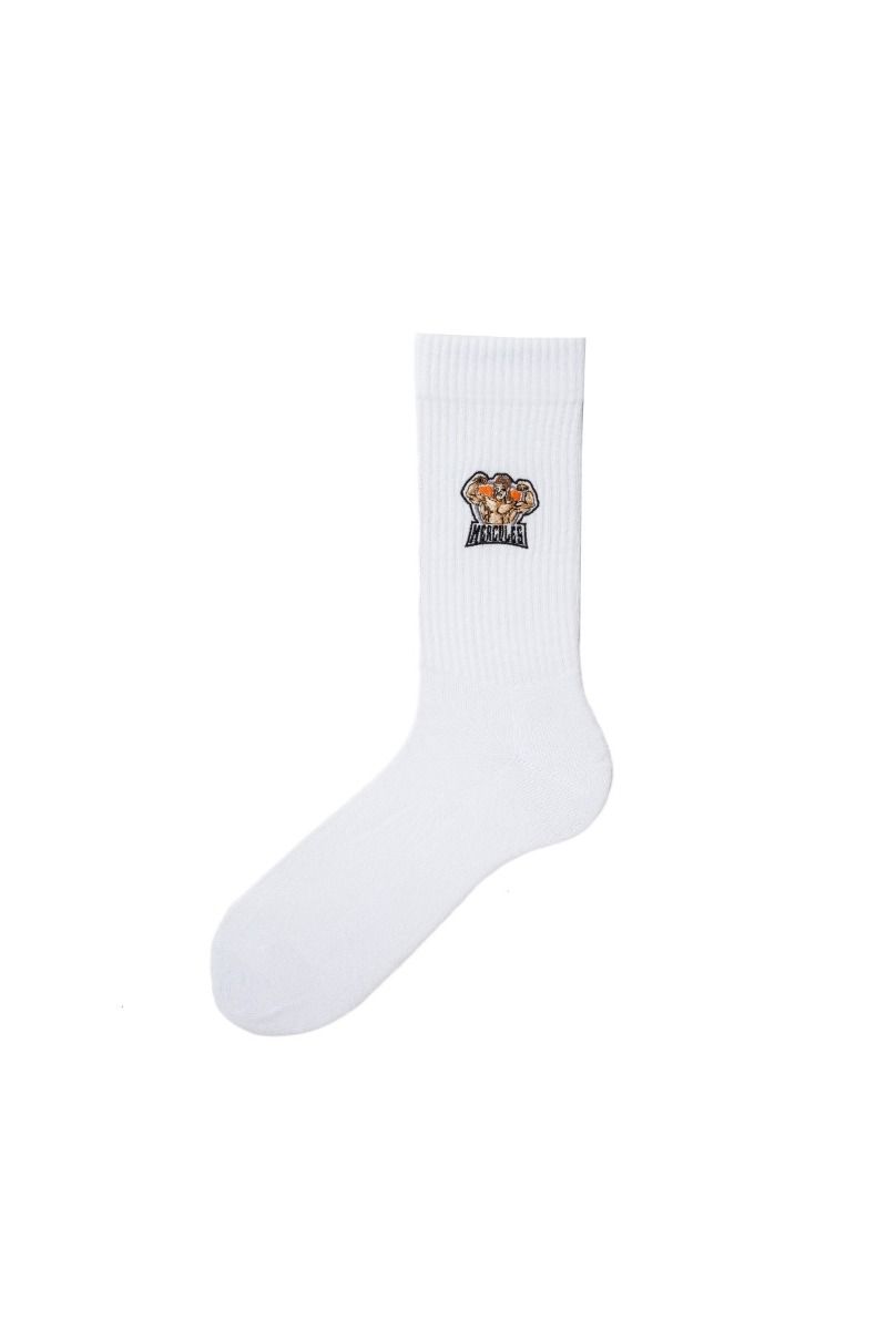 Ανδρικές κάλτσες με κέντημα με σχέδιο βαμβακερές πετσετέ