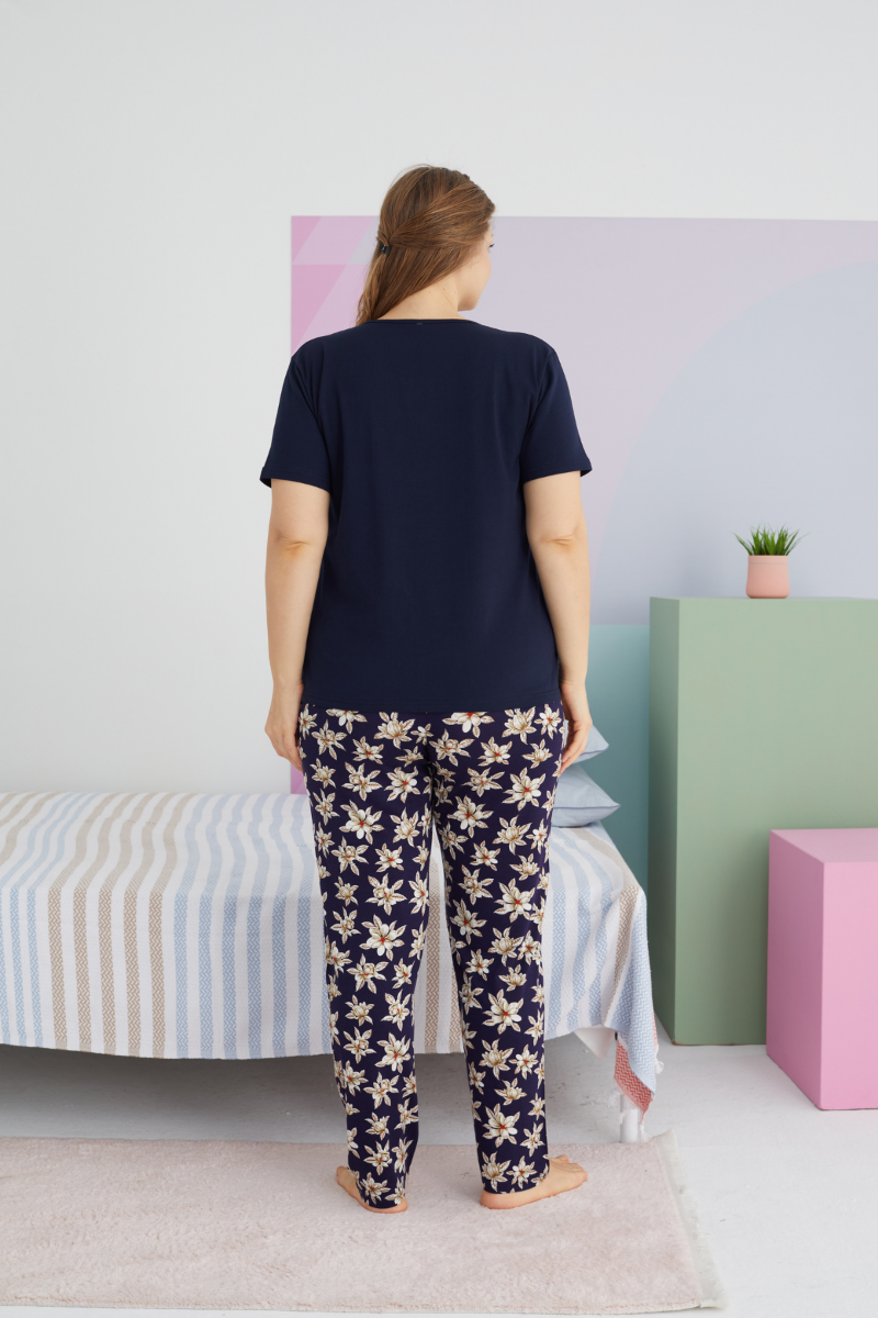 Γυναικεία Καλοκαιρινή Πιτζάμα Plus Size Sexen Ambrosia