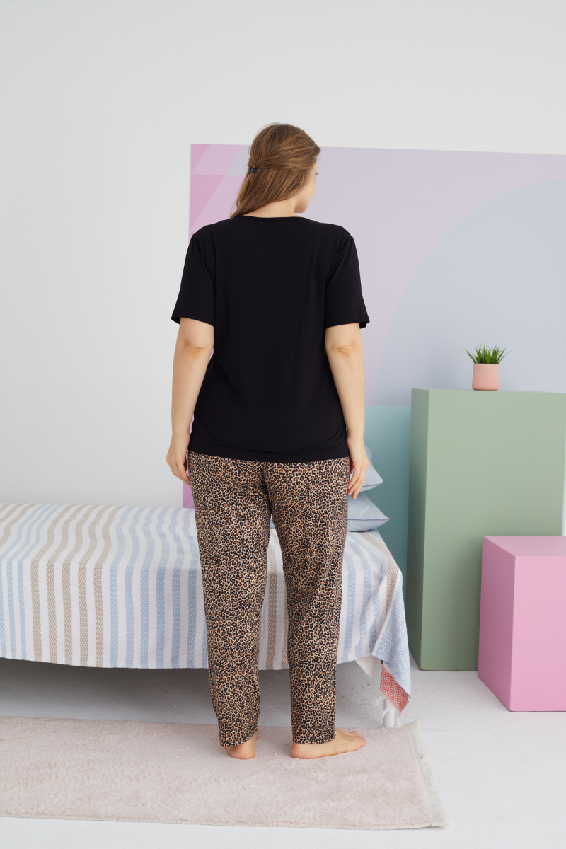 Γυναικεία Καλοκαιρινή Πιτζάμα Plus Size Sexen FREE SPIRIT