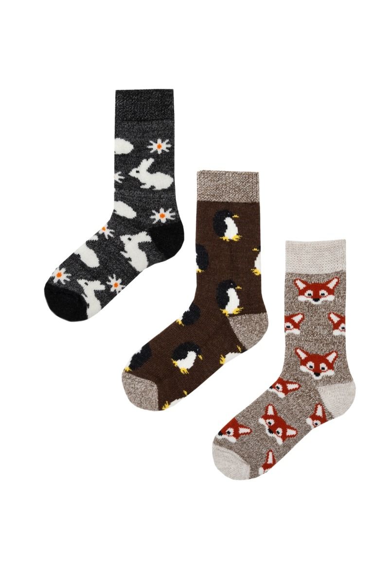 Γυναικείες Μάλλινες Κάλτσες "SOMA" ΖΟΟ 3 Ζευγάρια