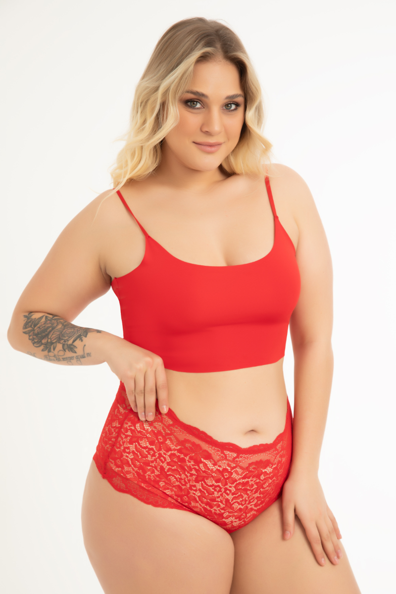 Γυναικείο Ψηλόμεσο Plus Size String Αυτοκινήτου CottonHill SIMONITA