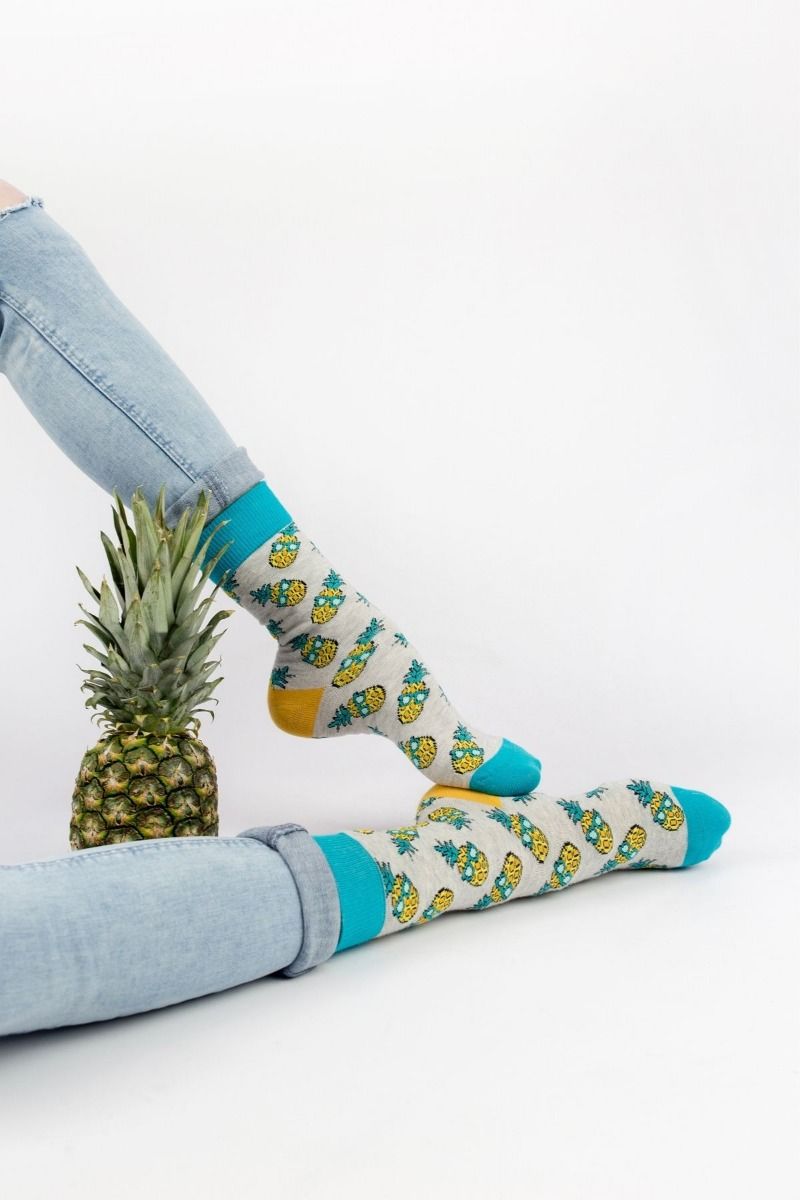 Ανδρικές - Εφηβικές Fashion Κάλτσες Crazy Socks CRAZY PINEAPPLE
