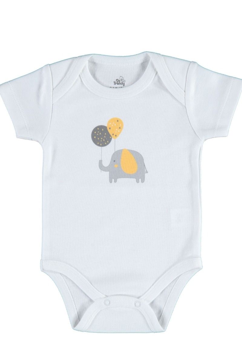 Βρεφικά κορμάκια κοντομάνικα αγόρι βαμβακερά 2 τεμάχια γαλάζιο άσπρο