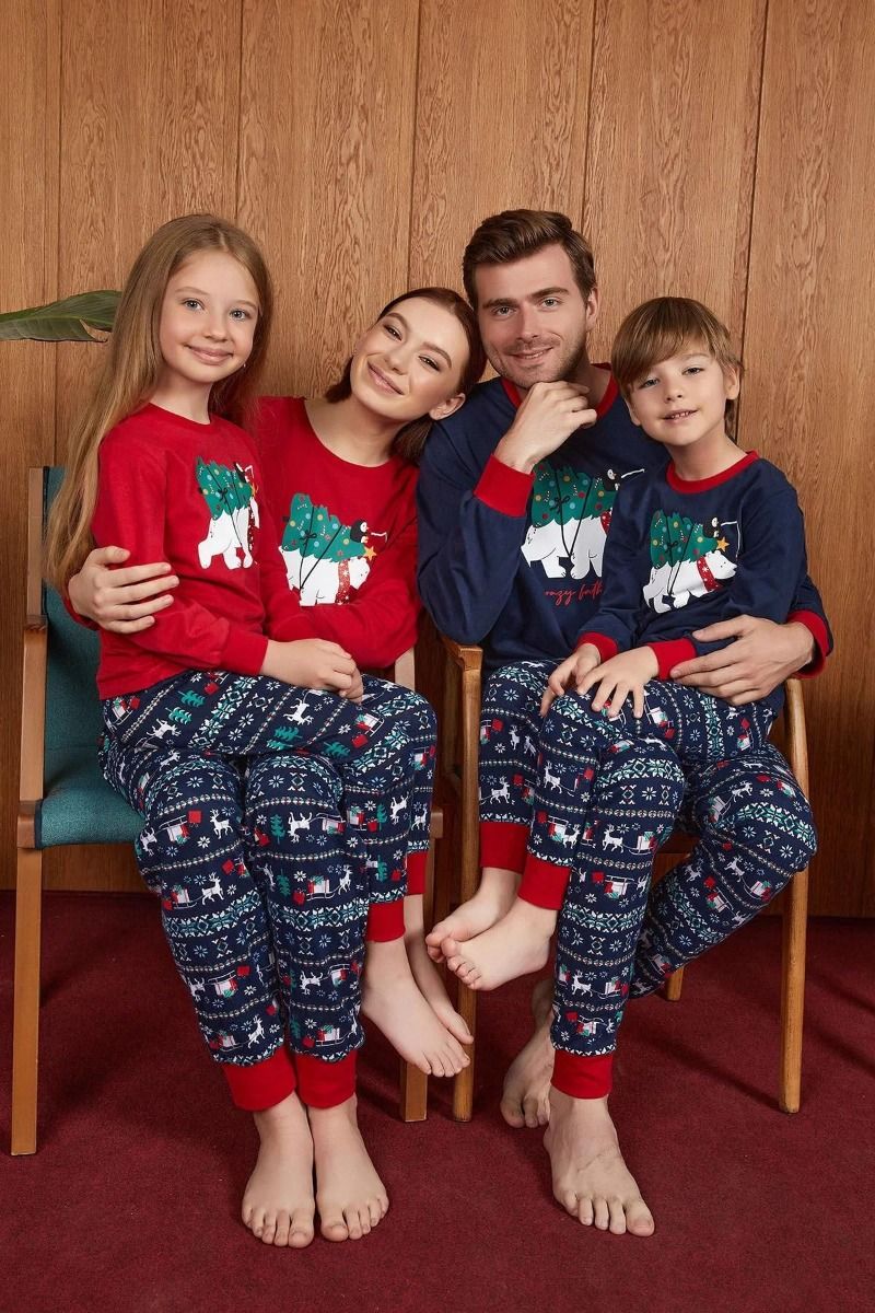 Παιδική χειμωνιάτικη πιτζάμα για κορίτσι "Arnetta" POLAR BEAR