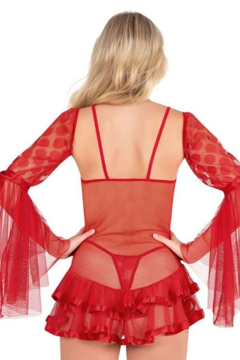 Γυναικείο σετ baby doll με string Moongirl FIRE