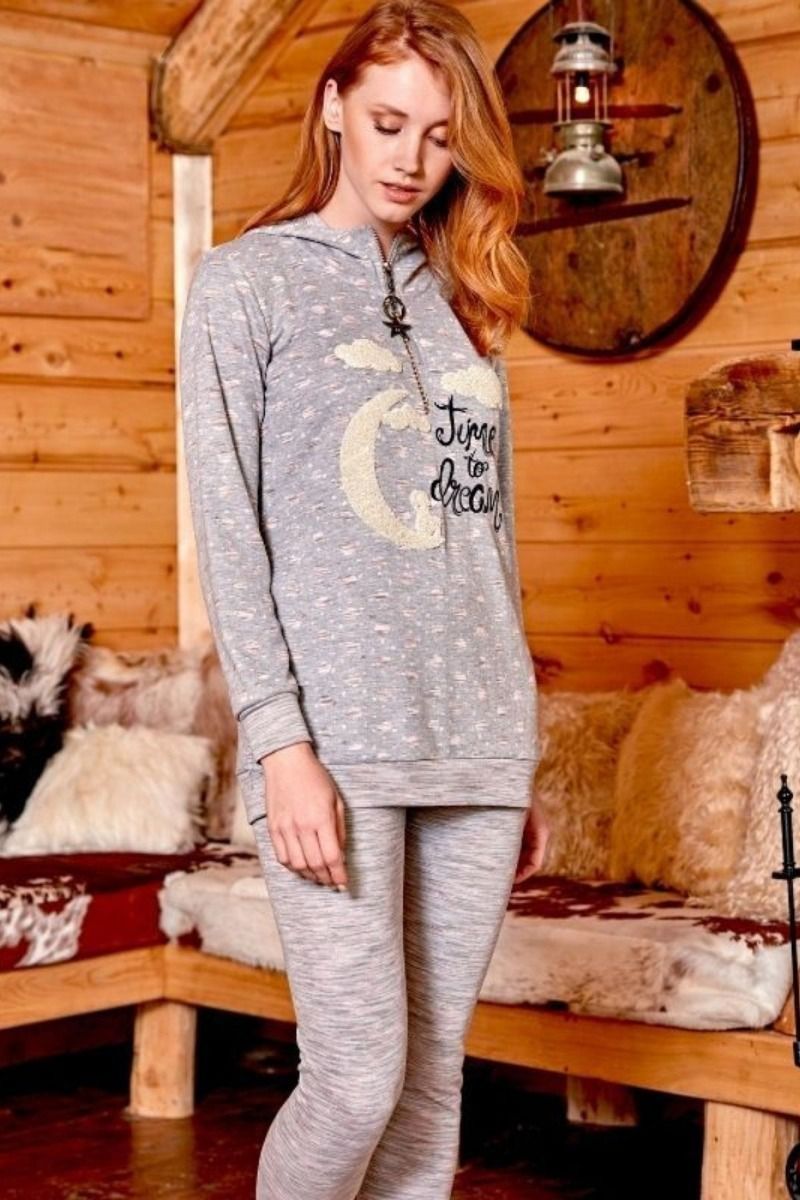 Γυναικεία Πιτζάμα Χειμωνιάτικη Berrak TIME TO DREAM