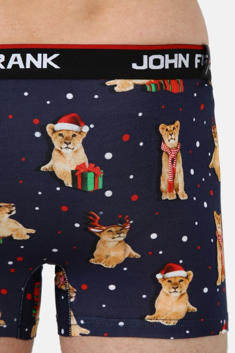 Εσώρουχο Boxer John Frank PARTY LION - Christmas Edition