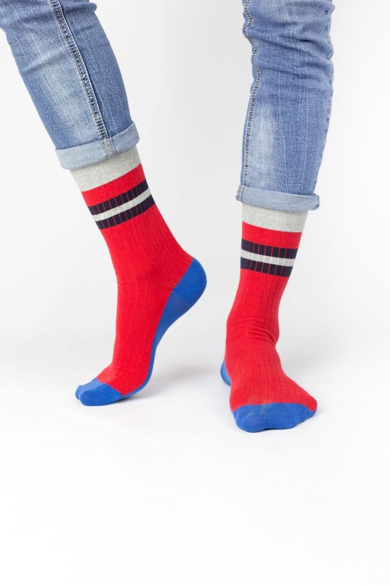 Ανδρικές casual κάλτσες  Cimpa LINES 2 ζευγάρια