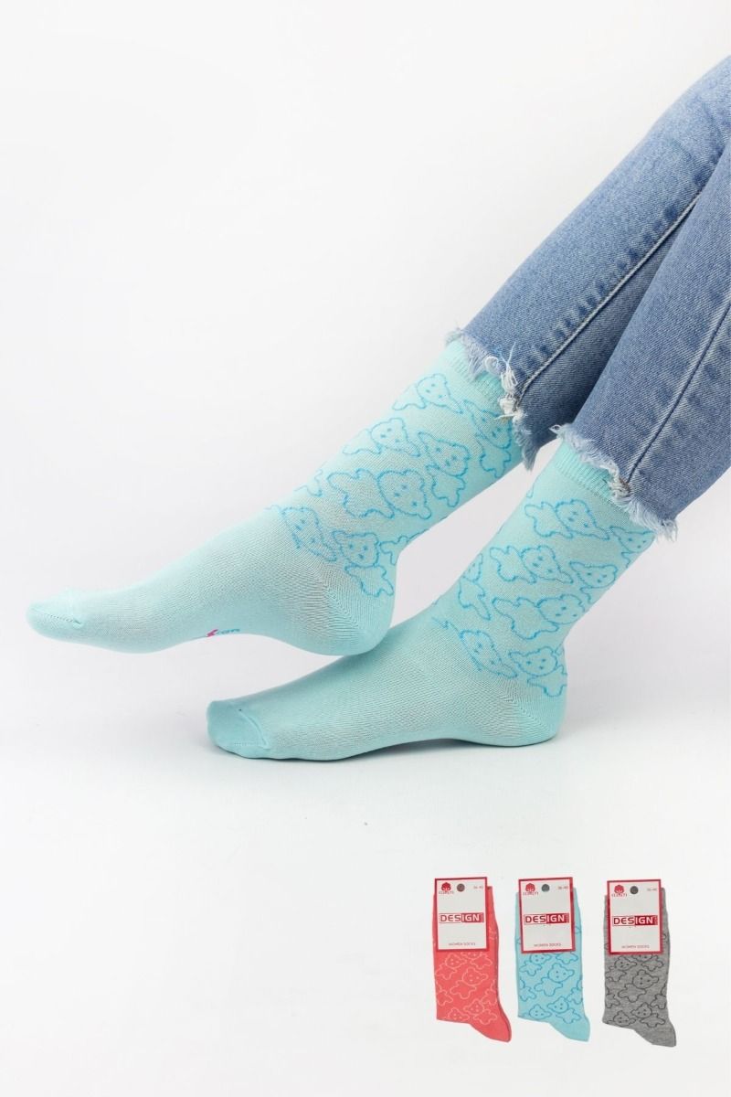 Γυναικείες Casual κάλτσες Design BEARCUB II 3 ζευγάρια