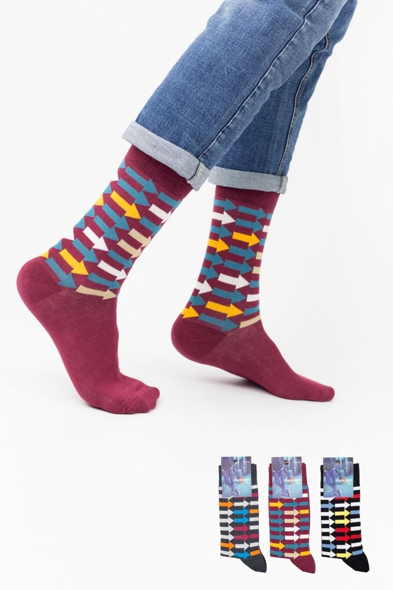Ανδρικές Casual Κάλτσες Design DIRECTION I 3 ζευγάρια