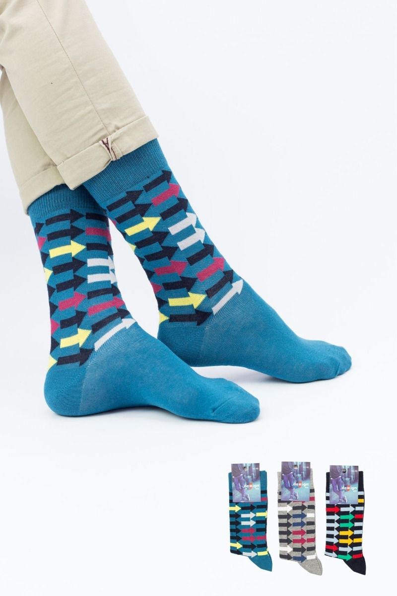 Ανδρικές Casual Κάλτσες Design DIRECTION II 3 ζευγάρια