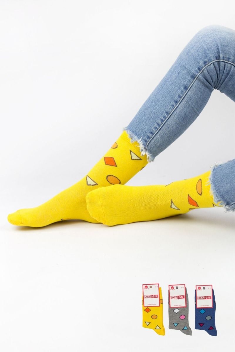 Γυναικείες Casual κάλτσες Design GEO II 3 ζευγάρια