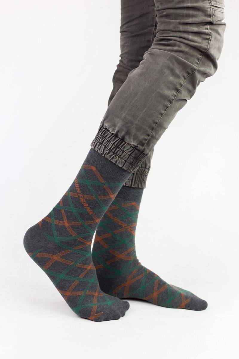 Ανδρικές Casual Κάλτσες John Frank CROSSING LINES