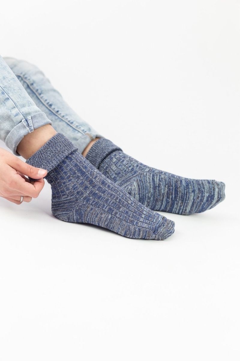 Γυναικείες casual κάλτσες Livoni BLUE WHITE