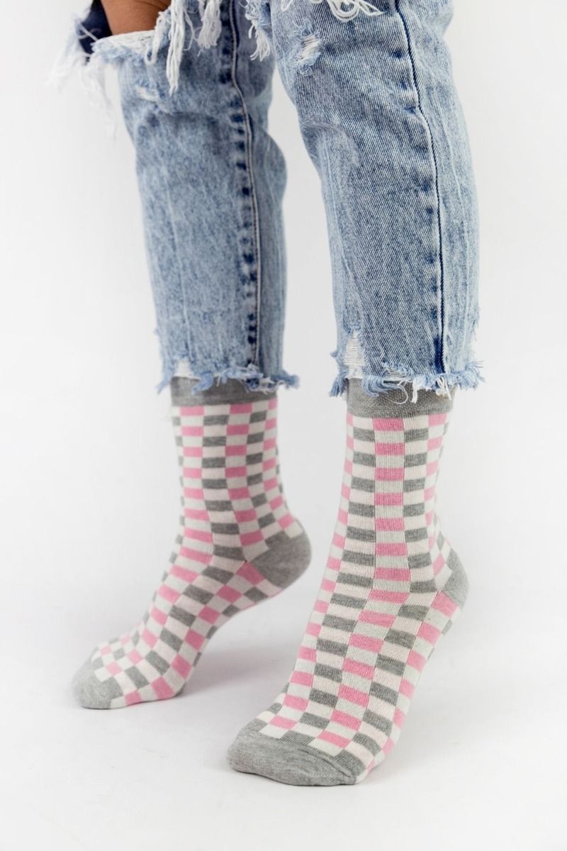 Γυναικείες Casual κάλτσες Pamela CHECKERBOAR IV
