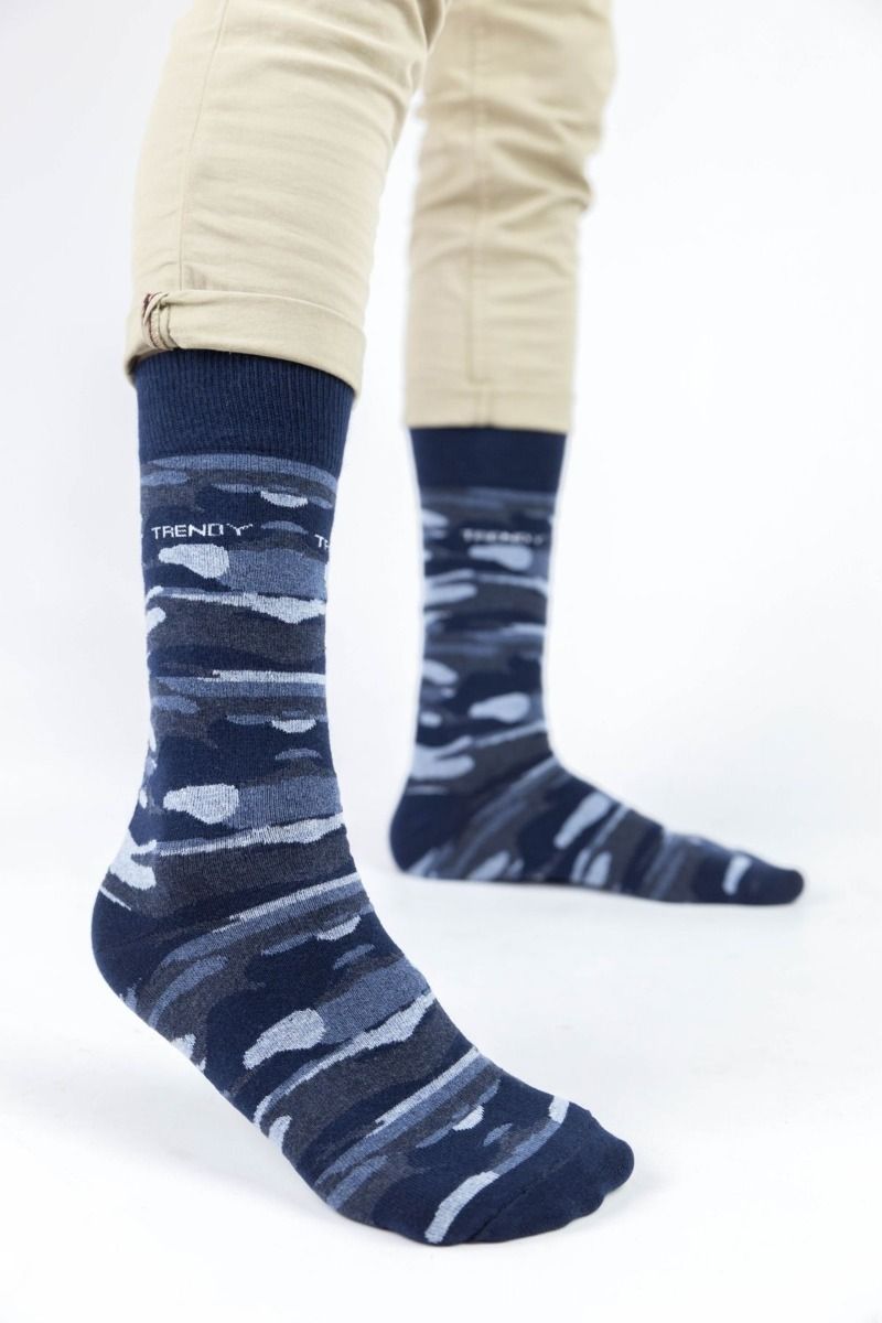 Ανδρικές Casual Κάλτσες Trendy MILITARY BLUE