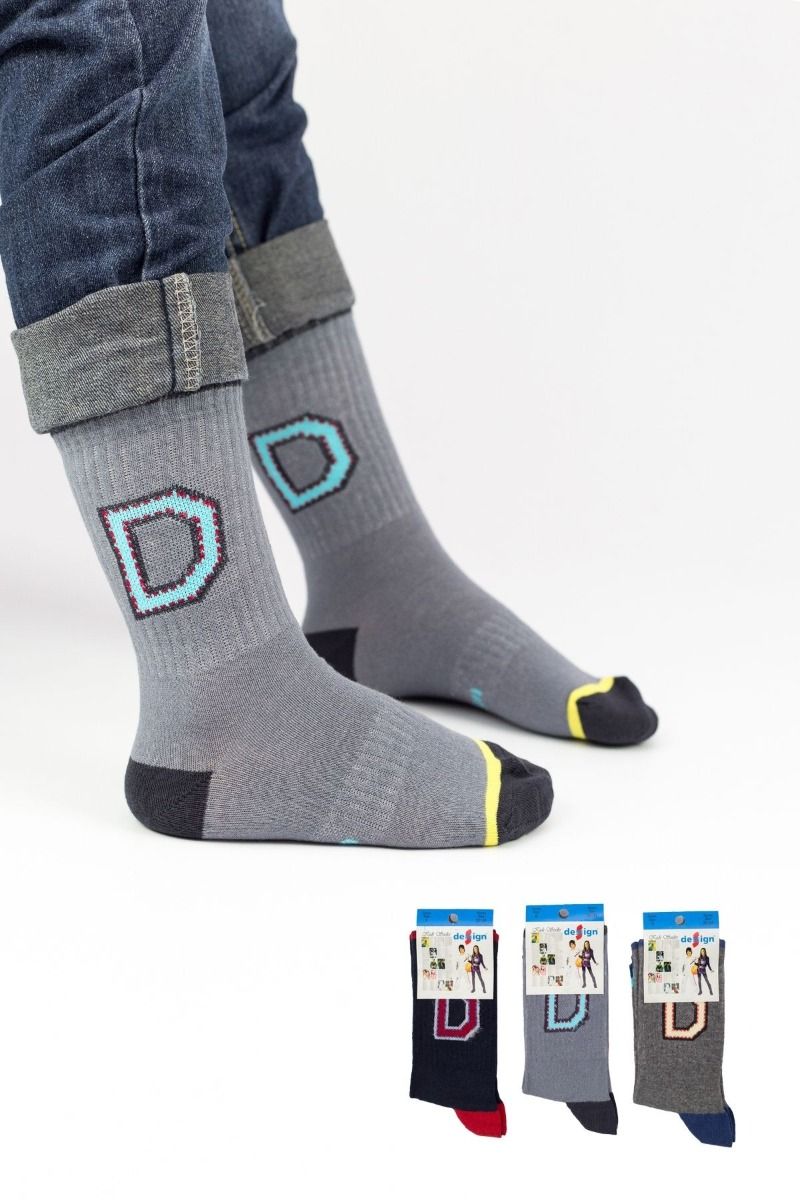 Αγορίστικες παιδικές κάλτσες 3 ζευγάρια με σχέδιο