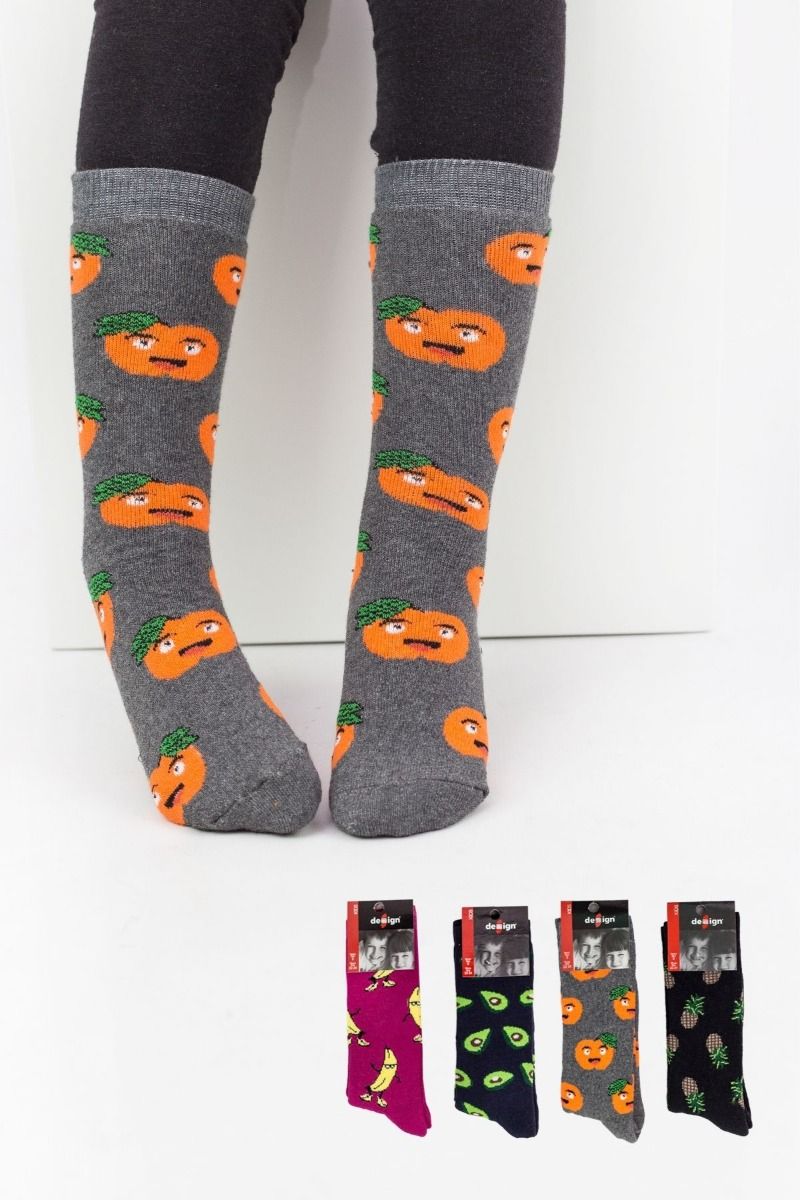 Κοριτσίστικες Παιδικές κάλτσες με φρούτα 4 ζευγάρια