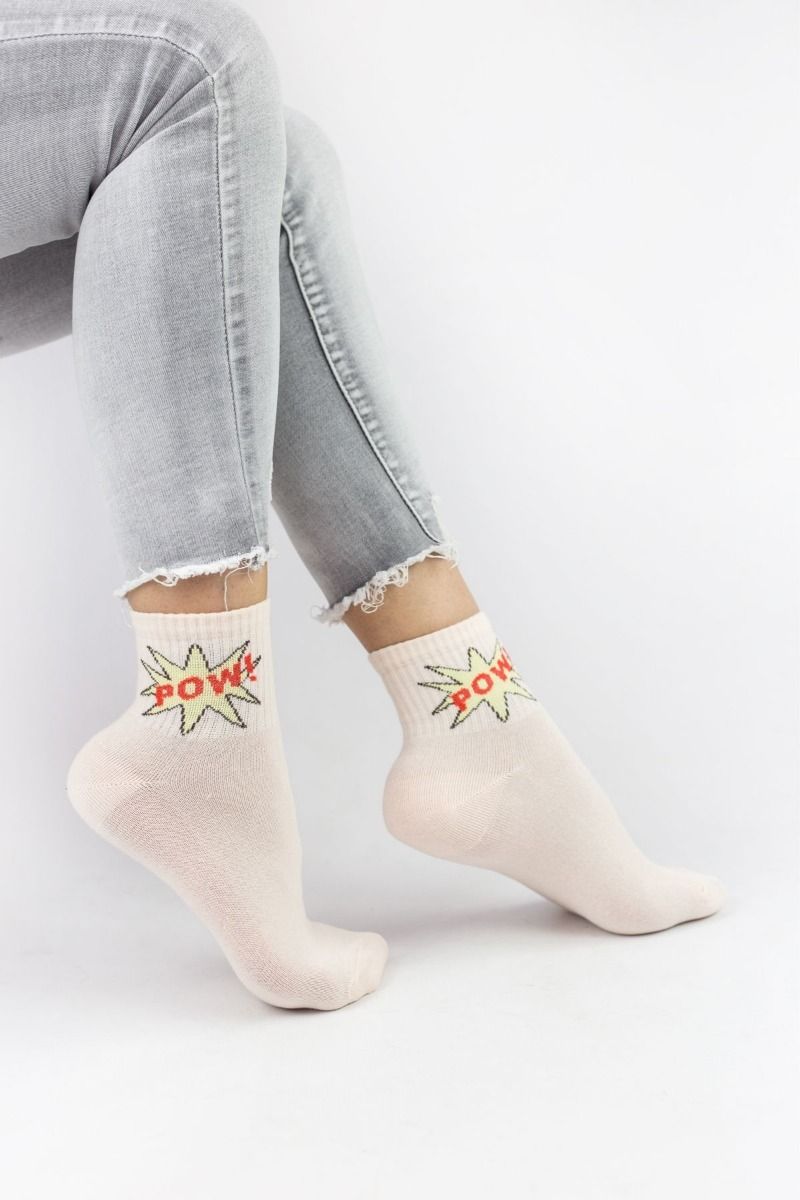 Γυναικείες ημίκοντες κάλτσες Design POW