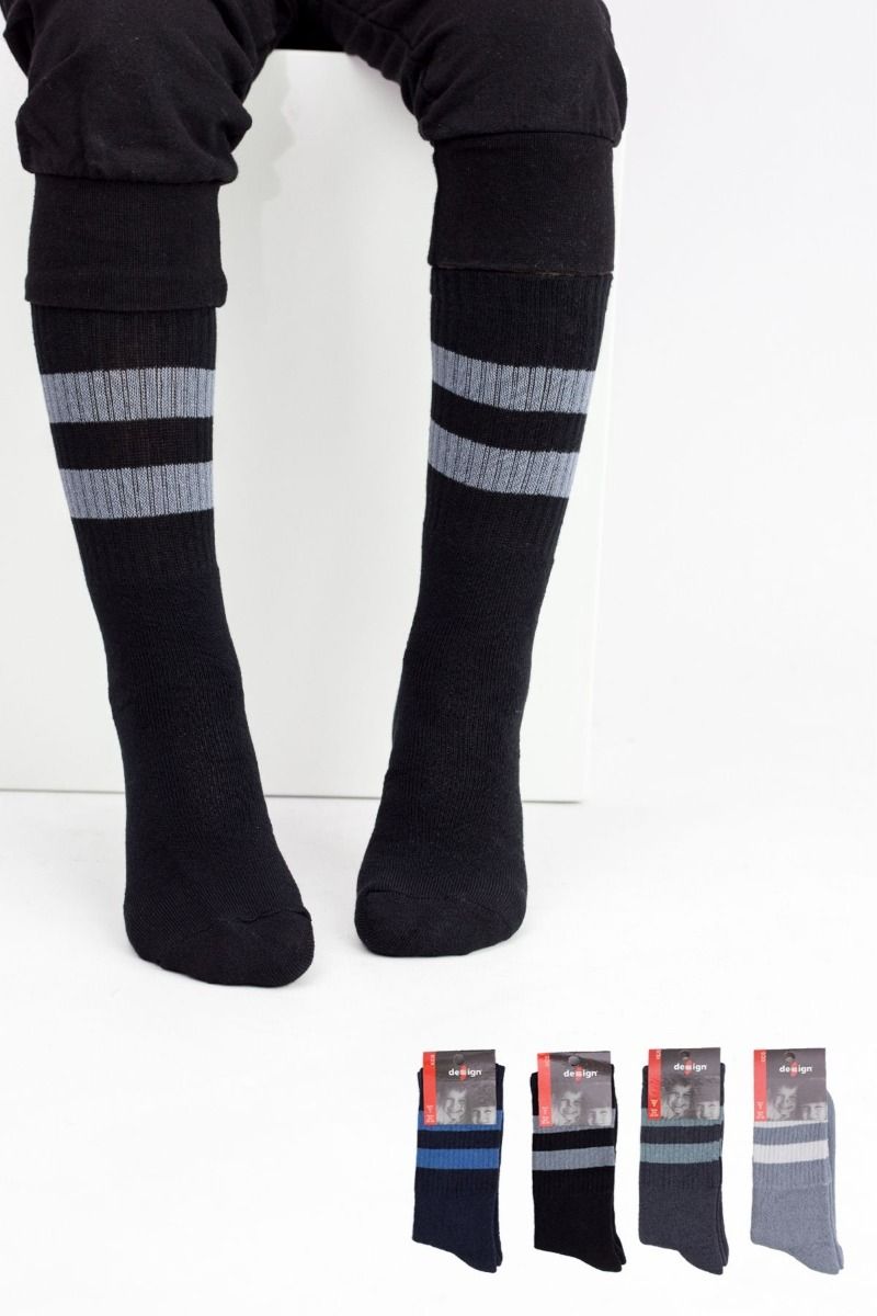 Αγορίστικες Παιδικές κάλτσες αθλητικές 4 ζευγάρια με ρίγες