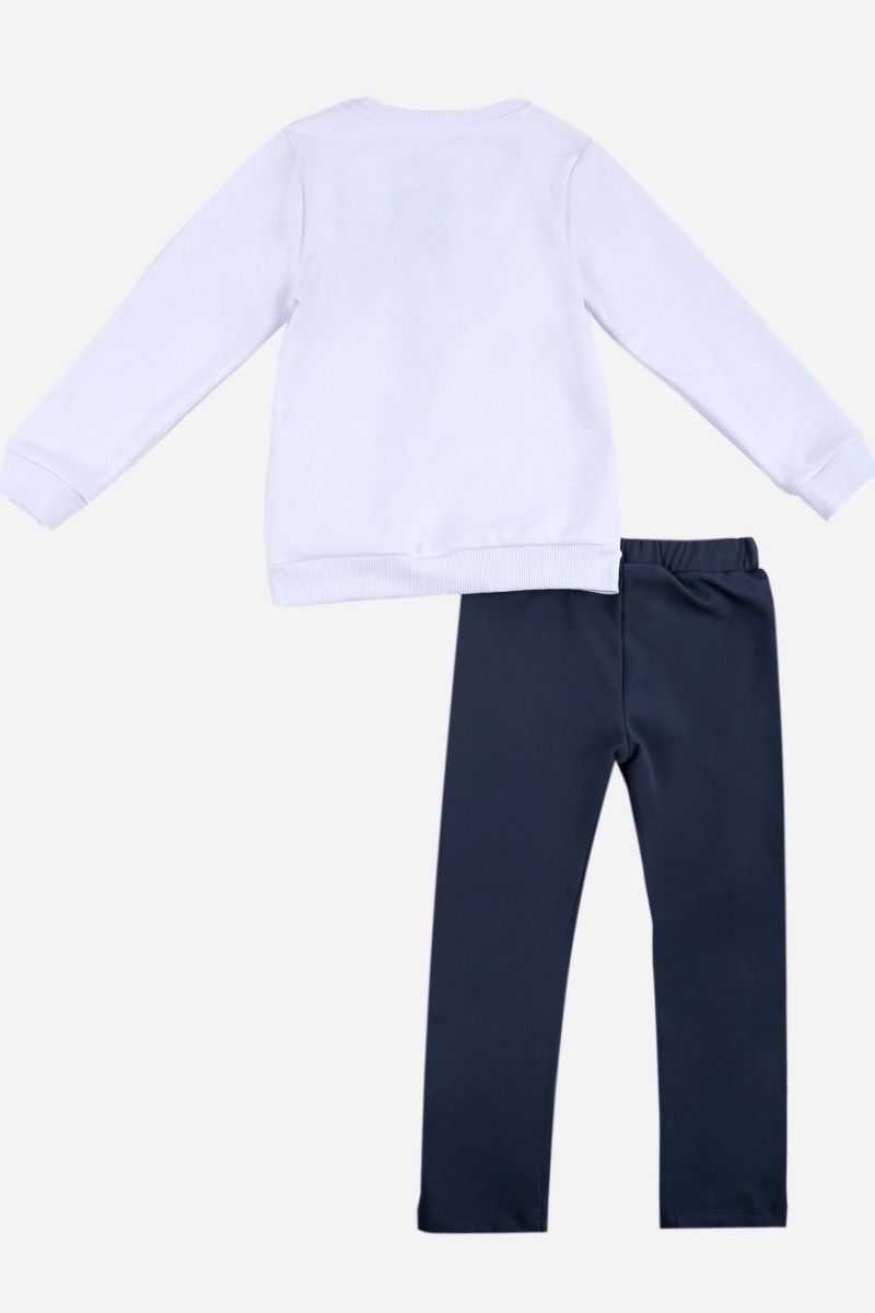 Παιδική χειμωνιάτικη φόρμα για κορίτσι Disney MINNIE λευκή γκρι