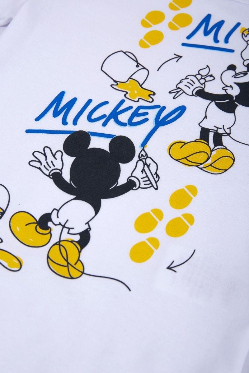 Βρεφικό αγορίστικο σετ disney mickey κορμάκι παντελόνι σκουφάκι βαμβακερό

