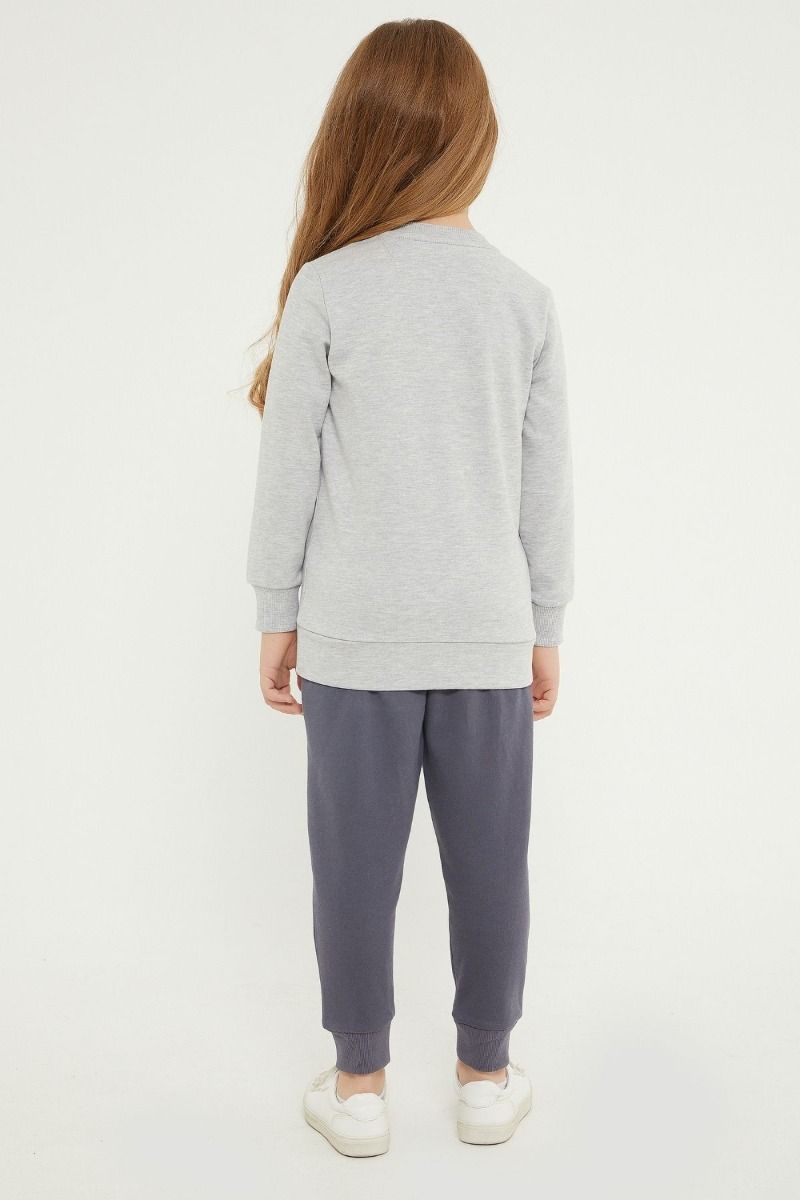 Παιδική χειμωνιάτικη φόρμα κοριτσίστικη  Disney MINNIE γκρι βαμβακερή