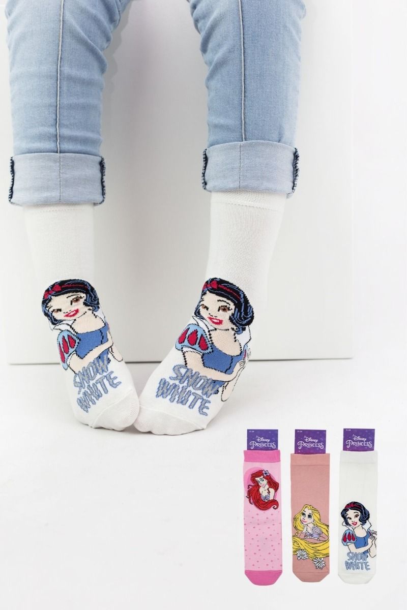 Κοριτσίστικες Παιδικές κάλτσες 3 ζευγάρια Ariel Disney