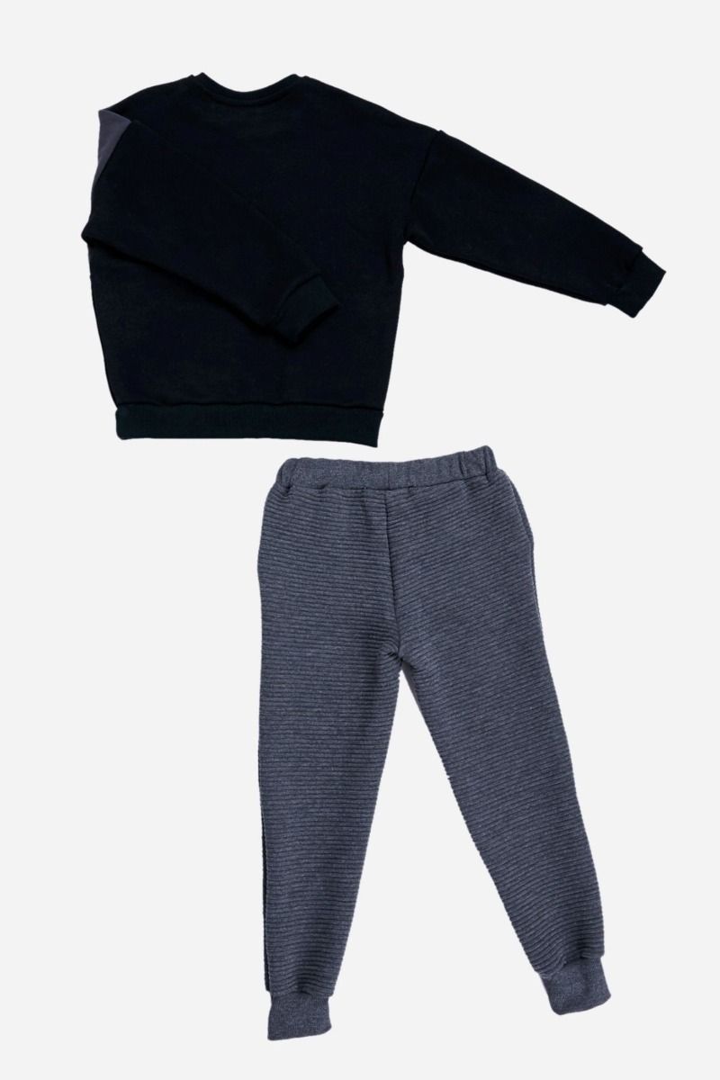 Παιδική αγορίστικη χειμωνιάτικη φόρμα Disney MICKEY ανθρακί μαύρο