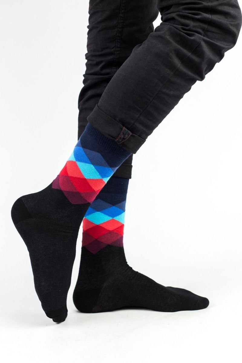 Ανδρικές Fashion Κάλτσες Crazy Socks RHOMBUS IV