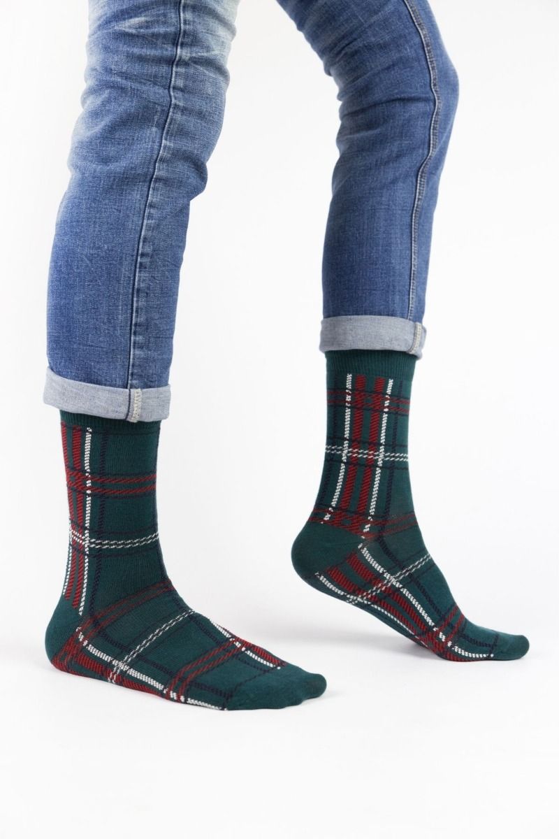 Ανδρικές Εφηβικές Fashion Κάλτσες Crazy Socks TARTAN