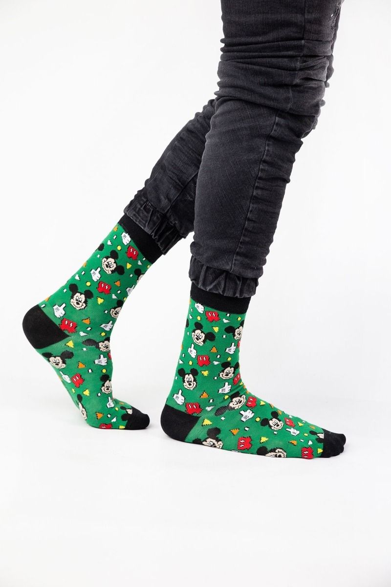 Ανδρικές Fashion Κάλτσες Disney MICKEY COLORFUL 4 ζευγάρια
