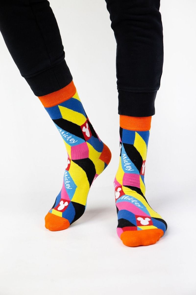 Ανδρικές Fashion Κάλτσες Disney MICKEY SMILE 4 ζευγάρια