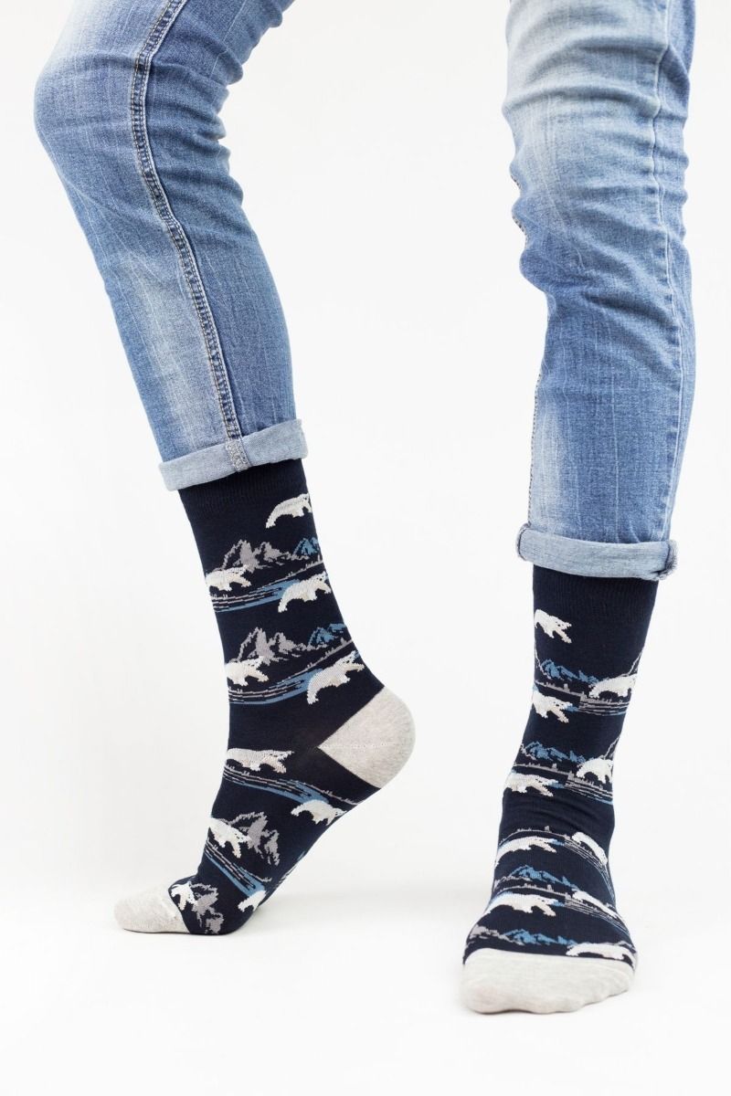 Ανδρικές Fashion Κάλτσες John Frank POLAR BEAR