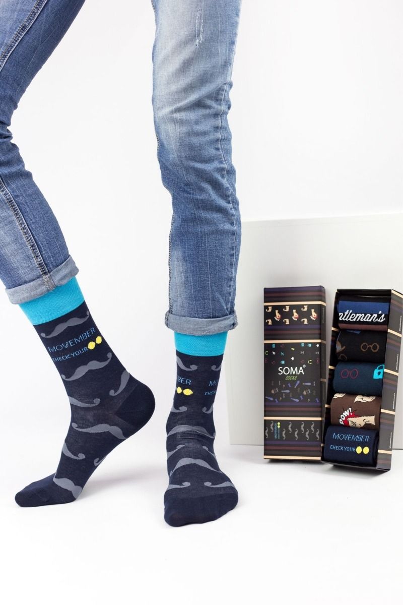 Ανδρικές fashion κάλτσες  Soma Socks GENTLEMAN 5 Ζευγάρια