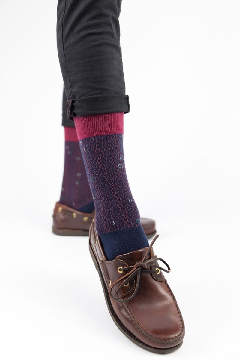 Ανδρικές Fashion Κάλτσες Trendy BINARY CODE