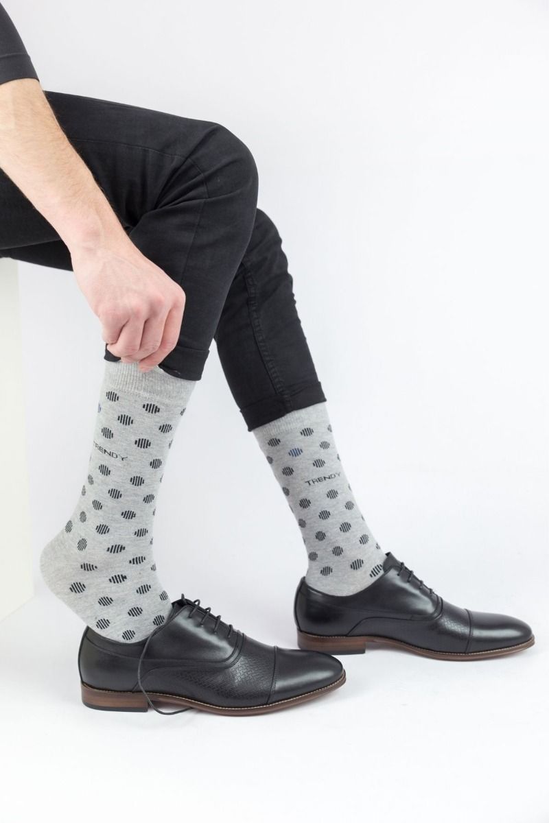 Fashion Κάλτσες "Trendy" GREY DOTS