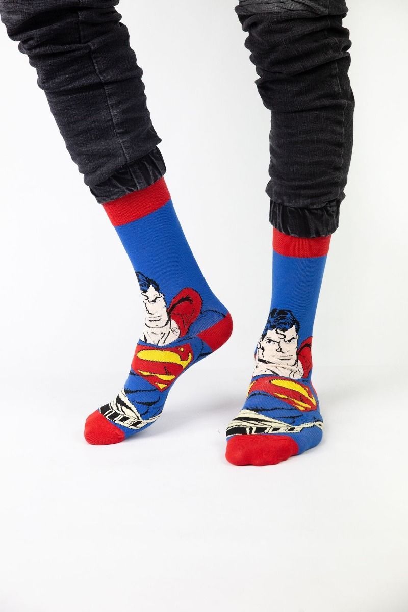 Ανδρικές Fashion Κάλτσες Warner Bros SUPERMAN ΙΙ 4 ζευγάρια