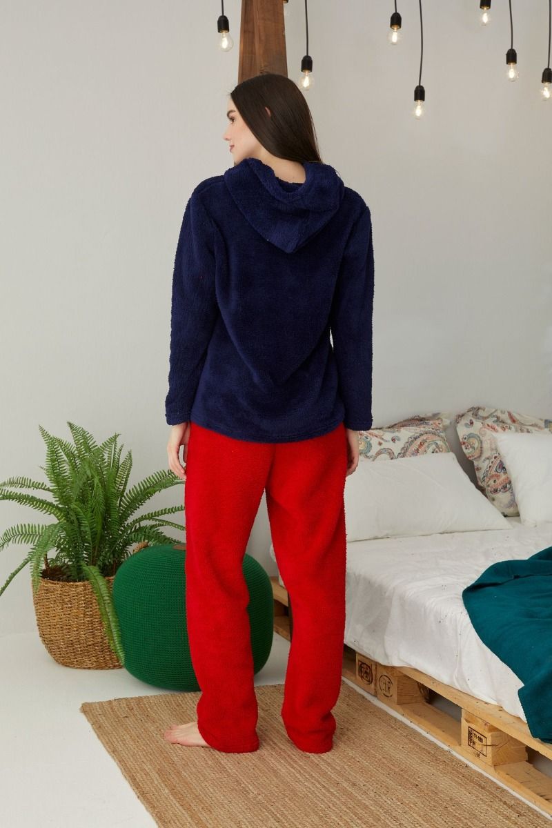 Γυναικεία Πιτζάμα Fleece "siyah inci" CHRISTMAS