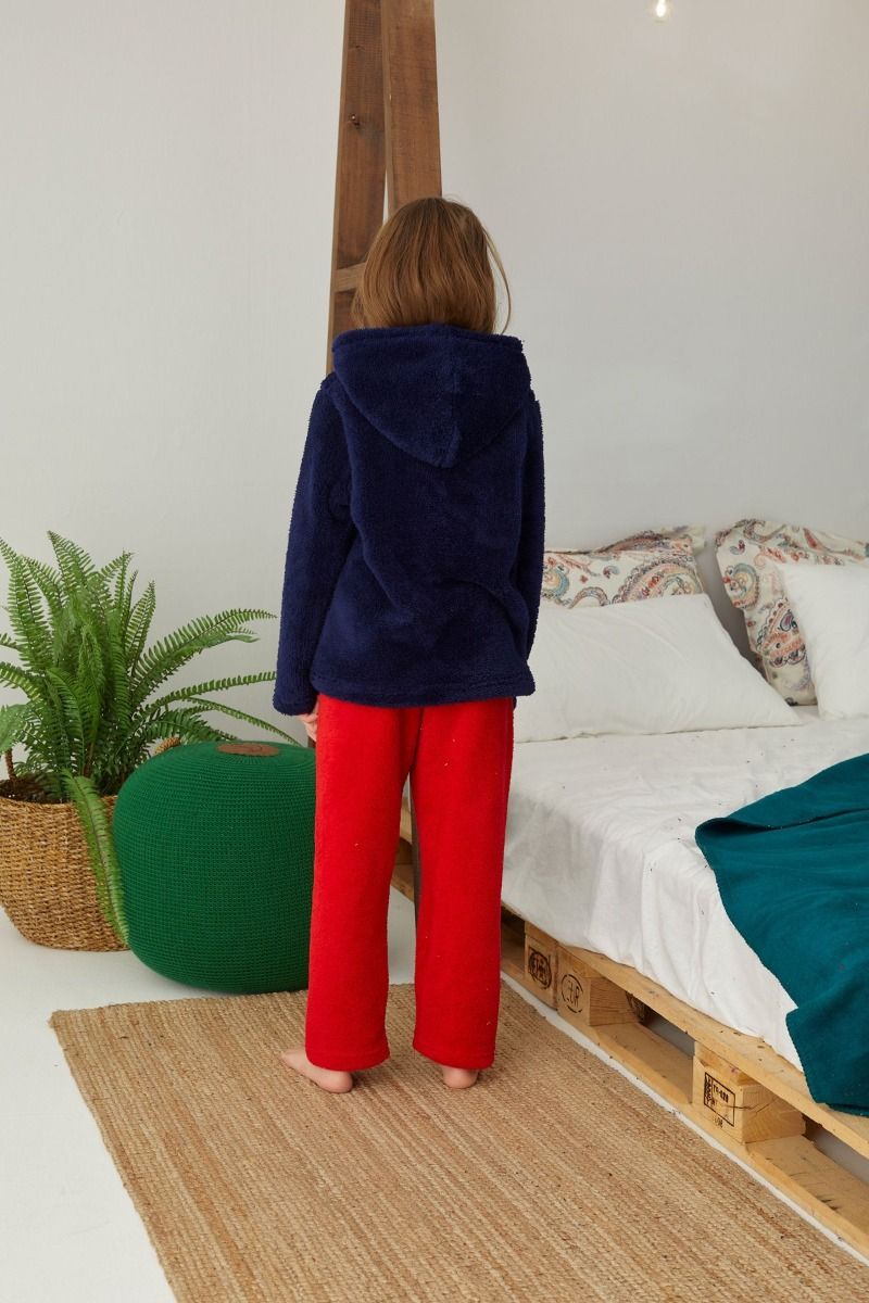 Παιδική Πιτζάμα Fleece "siyah inci" MERRY CHRISTMAS