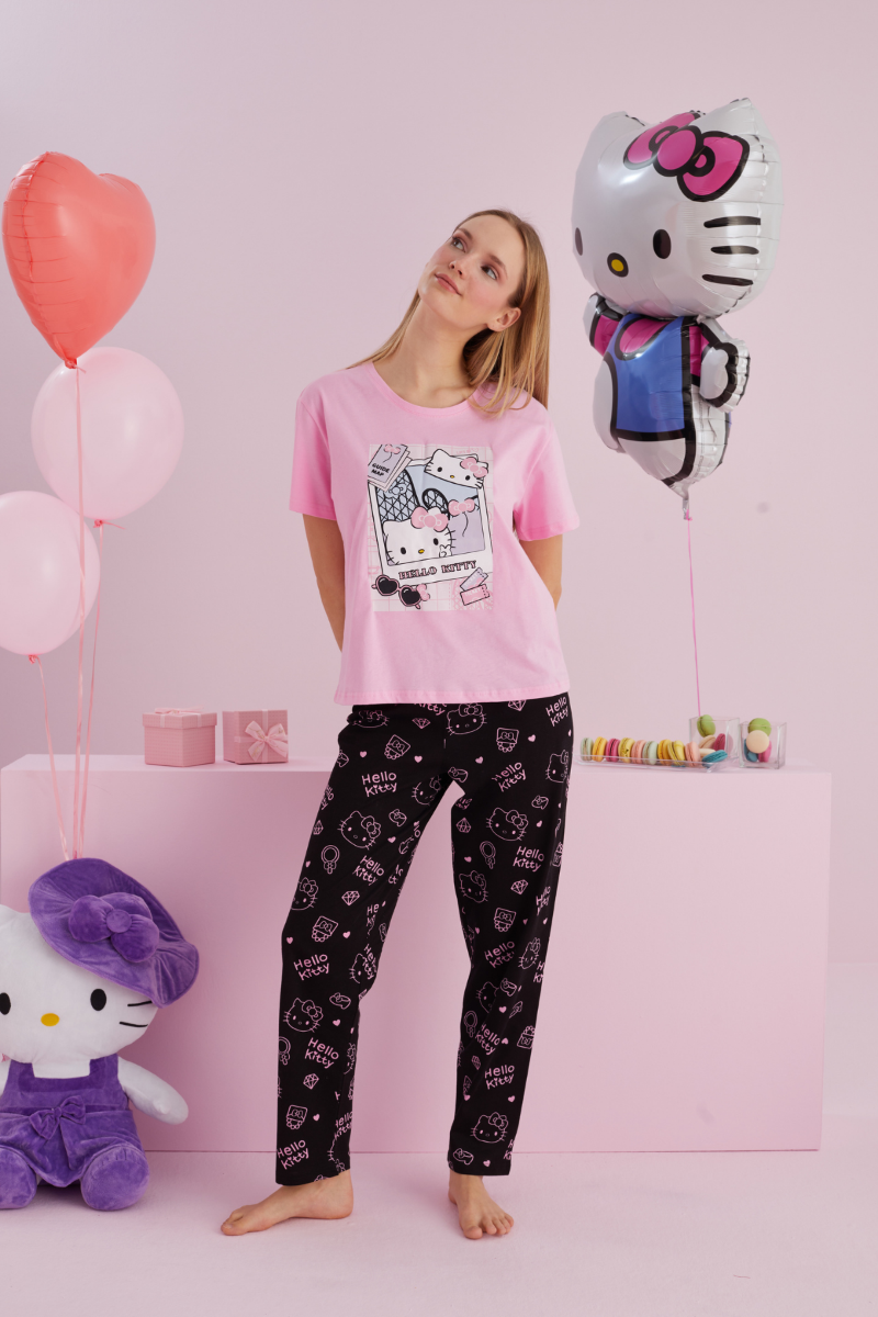 Πιτζάμα Μαμά και Κόρη "Hello Kitty" AMELIA